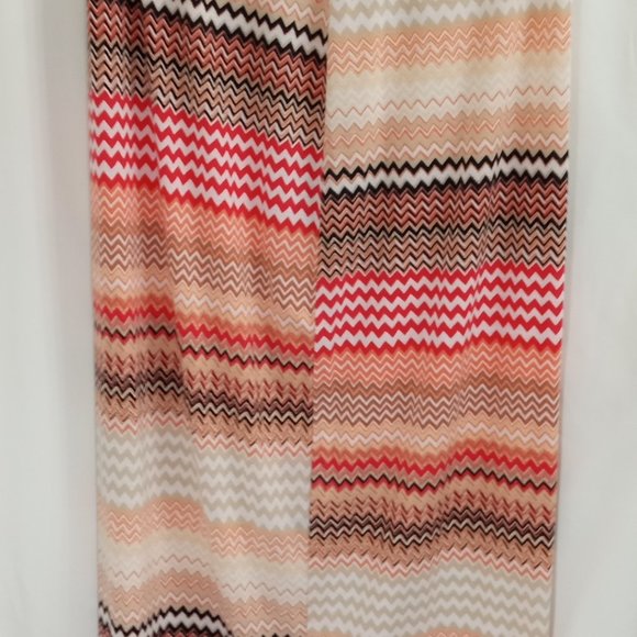 Bobbie Brooks Long Maxi Skirt Plus Size 1X Stretch Bohemian Striped Multicolor - Picture 8 of 11